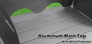 Deluxe Aluminium Foldable Camping Kitchen Picnic Cupboard Bench Table Windshield