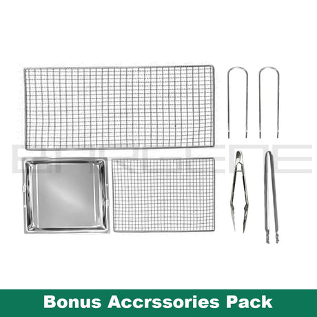 Large Portable Charcoal Outdoor BBQ Barbecue Grill Set