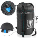 Outdoor Camping Envelope Sleeping Bag Thermal Tent Hiking Winter Single -15??C - blue