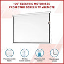 100" Electric Motorised Projector Screen TV +Remote