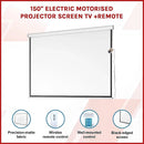 150" Electric Motorised Projector Screen TV +Remote
