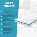 King 20cm Hybrid Mattress – Memory Foam and Innerspring Support