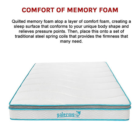 Double 20cm Hybrid Mattress – Memory Foam and Innerspring Support