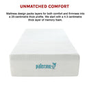 King Single 25cm Gel Memory Foam Mattress – Dual-Layered Comfort with CertiPUR-US® Certified Foam