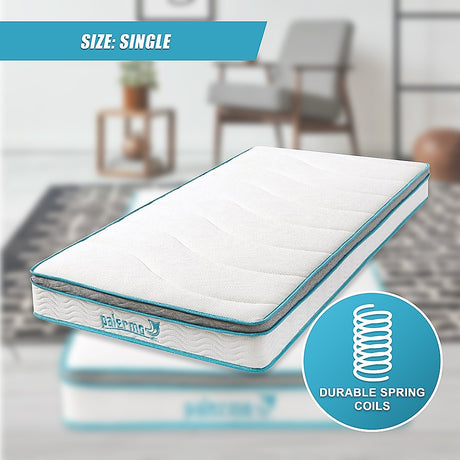 Single 20cm Hybrid Mattress – Memory Foam and Innerspring Support