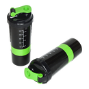 2x Protein Shaker Bottle Set – 3-in-1 Smart Blender Mixer Cup for Gym & Fitness