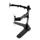 13"-27" Dual Screen Monitor Stand TV Bracket Computer Display Desk Mount Holder
