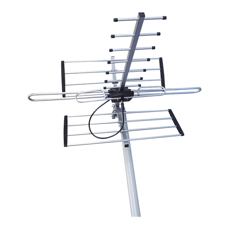 Digital TV Outdoor Antenna Aerial UHF VHF FM Signal Booster HD