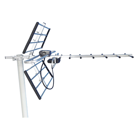 Digital TV Outdoor Antenna Aerial UHF VHF FM Signal Booster HD