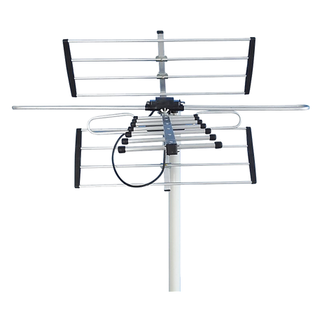Digital TV Outdoor Antenna Aerial UHF VHF FM Signal Booster HD