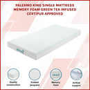 King Single Green Tea Memory Foam Mattress – Cooling Comfort with CertiPUR-US® Certified Foam