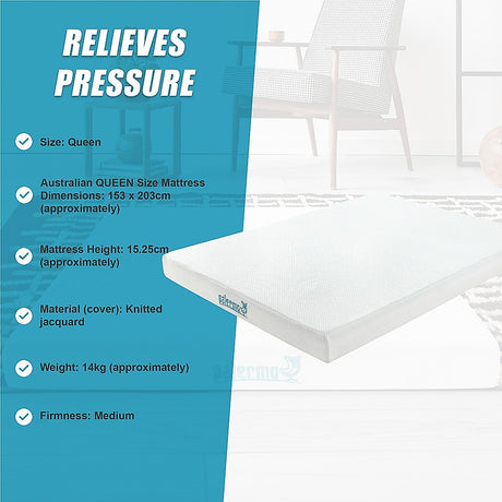 Queen Green Tea Memory Foam Mattress – Cooling Comfort with CertiPUR-US® Certified Foam
