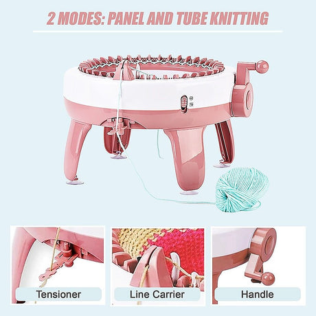 DIY Knitting Machine Smart Weaving Knit Rotating Kids Toy Scarf Sock Hat Gift