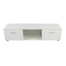 TV Cabinet Entertainment Unit Stand High Gloss Storage Shelf 140cm White