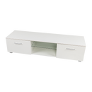 TV Cabinet Entertainment Unit Stand High Gloss Storage Shelf 140cm White