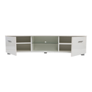 TV Cabinet Entertainment Unit Stand High Gloss Storage Shelf 140cm White
