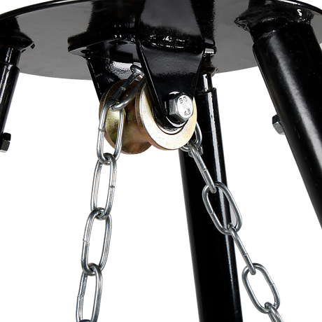 Tripod Garden Fire Pit BBQ – Cast Iron & Steel Round Outdoor Fire Bowl