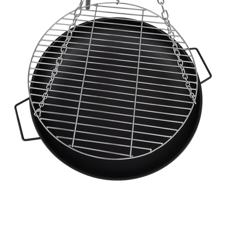 Tripod Garden Fire Pit BBQ – Cast Iron & Steel Round Outdoor Fire Bowl