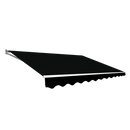 Outdoor Folding Arm Awning Retractable Sunshade Canopy Black 3.0m x 2.5m