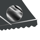 Motorised Outdoor Folding Arm Awning Retractable Sunshade Canopy Grey 4.0m x 2.5m