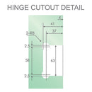70cm Frameless Swing Bath Panel with Brushed Gunmetal Hardware