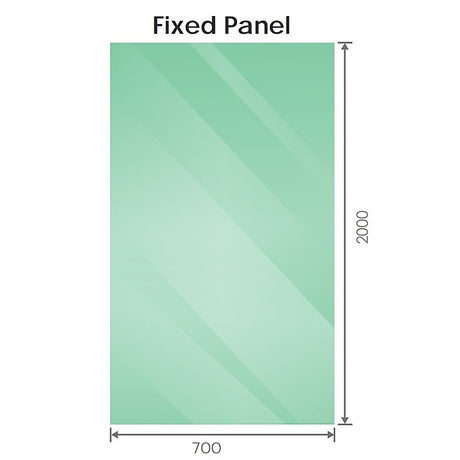 120x70cm Corner Frameless Shower Screen with Gunmetal Brackets and Brass Hinges, Square Knob Handle