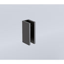 120x120cm Corner Frameless Shower Screen with Black Brackets and Brass Hinges, Round Knob Handle