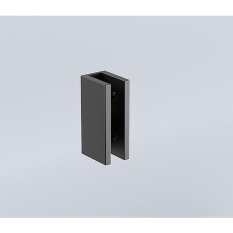 120x120cm Corner Frameless Shower Screen with Black Brackets and Brass Hinges, Round Knob Handle