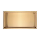 641 x 336 x 101mm Shower Niche Single Shelf Organizer No Tile Needed in Gold