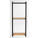 Stylish Bathroom Towel Storage Rack with Wooden Shelves