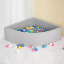 Corner Ball Pit Playpen Enclosure Grey