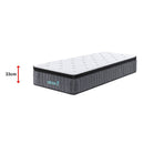 Single Euro Top Pocket Spring Mattress – Motion Isolation Comfort with CertiPUR-US® Certified Foam Layers
