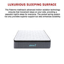 King Single Euro Top Pocket Spring Mattress – Motion Isolation Comfort with CertiPUR-US® Certified Foam Layers