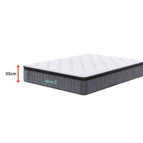 King Euro Top Pocket Spring Mattress – Motion Isolation Comfort with CertiPUR-US® Certified Foam Layers
