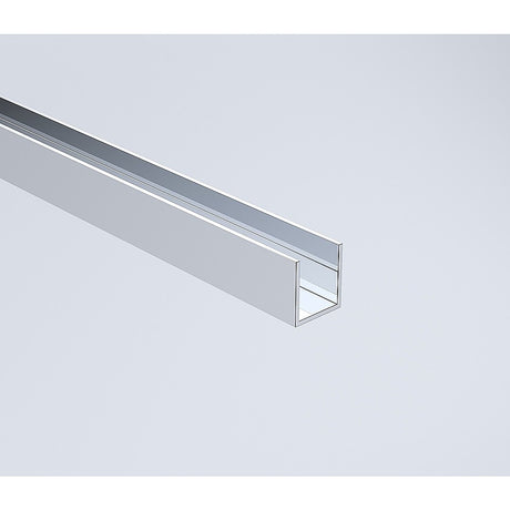 Glass Shower Screen 210cm Wall Channel in Chrome