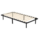 Single Metal Bed Frame Full Steel Heavy Duty