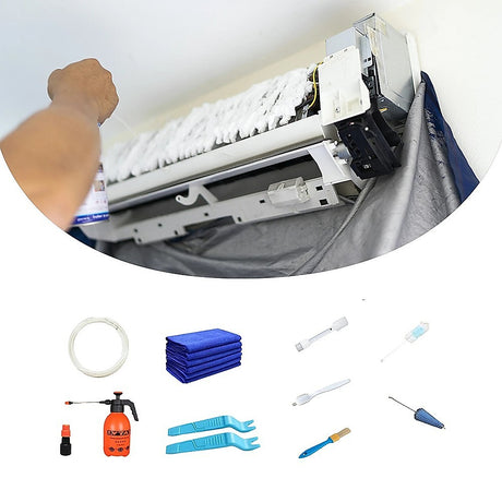 Waterproof AC Cleaning Cover Bag Kit – Leakproof Wash Bag for Wall Units