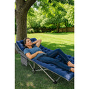 Camping Bed Elevated Cot with Mattress – Foldable Outdoor Sleeping Bed for Adults