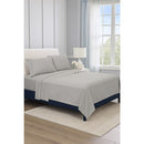 Double Bed Sheet Set – 1800 Series Microfiber, Deep Pocket, Soft & Breathable, Grey