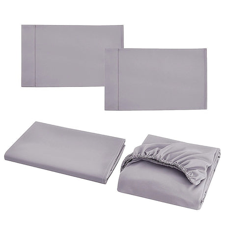 King Bed Sheet Set – 1800 Series Microfiber, Deep Pocket, Soft & Breathable, Grey