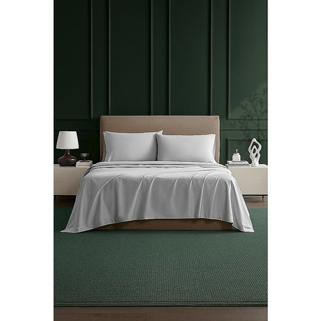 Double Bed Sheet Set – 1800 Series Microfiber, Deep Pocket, Soft & Breathable, White