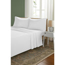 Double Bed Sheet Set – 1800 Series Microfiber, Deep Pocket, Soft & Breathable, White