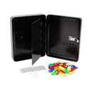Key Cabinet Lock Box – 72 Key Capacity Wall Mount Secure Storage Organizer
