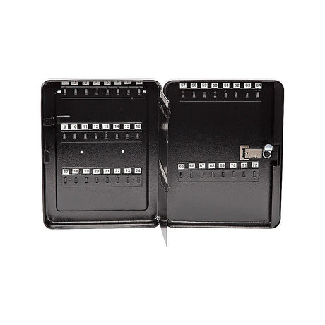 Key Cabinet Lock Box – 72 Key Capacity Wall Mount Secure Storage Organizer