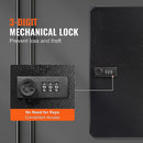 48-Key Cabinet Key Safe with Combination Lock & Keys – Wall Mounted Storage