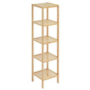 5 Tier Bookshelf Storage Bookcase Shelving Unit for Home Office