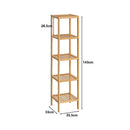5 Tier Bookshelf Storage Bookcase Shelving Unit for Home Office