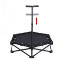 Foldable Fitness Trampoline with Handle Compact Folding Rebounder