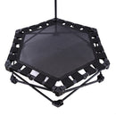 Foldable Fitness Trampoline with Handle Compact Folding Rebounder