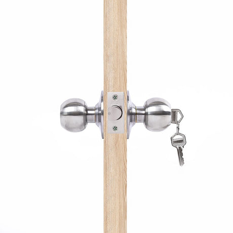 Round Door Lock Knob Set for Internal and Entry Doors